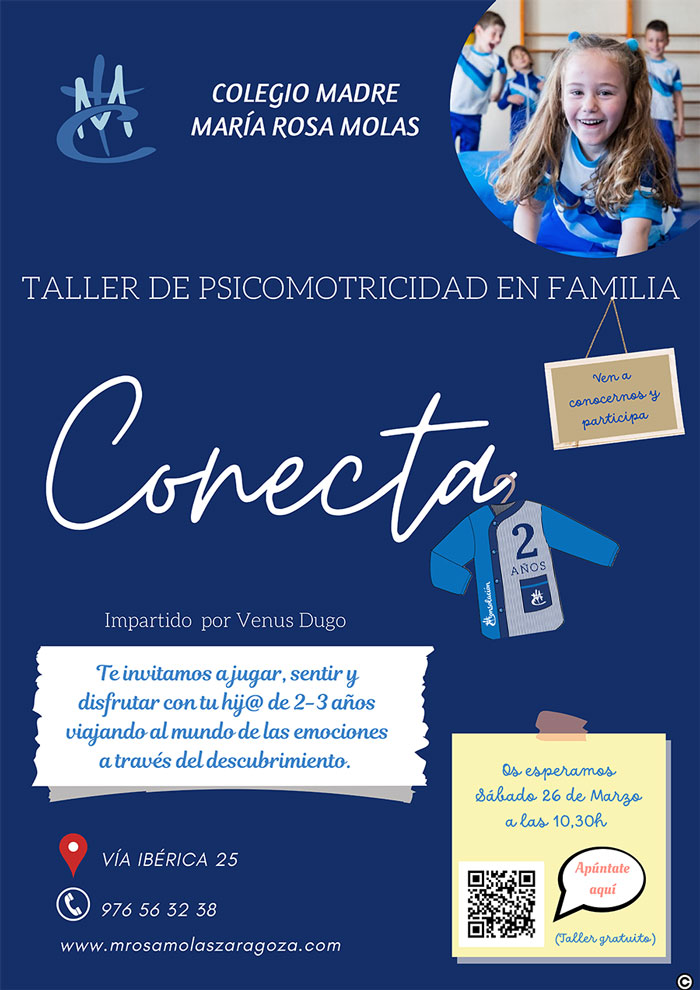 Taller psicomotricidad en familia. Colegio María Rosa Molas