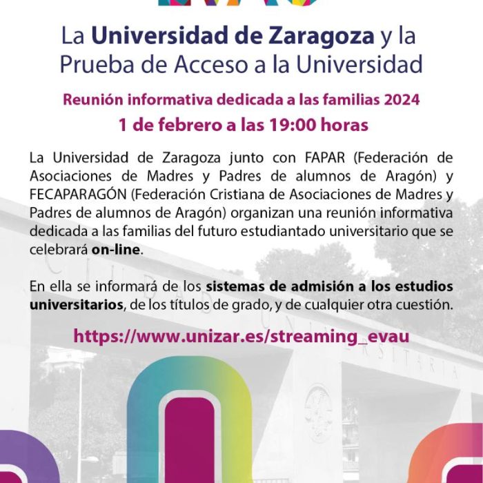Video reunión informativa EVAU 2024