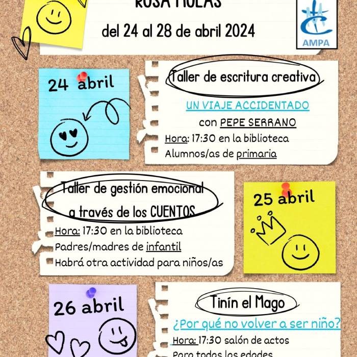 Actividades Abril. AMPA Rosa Molas